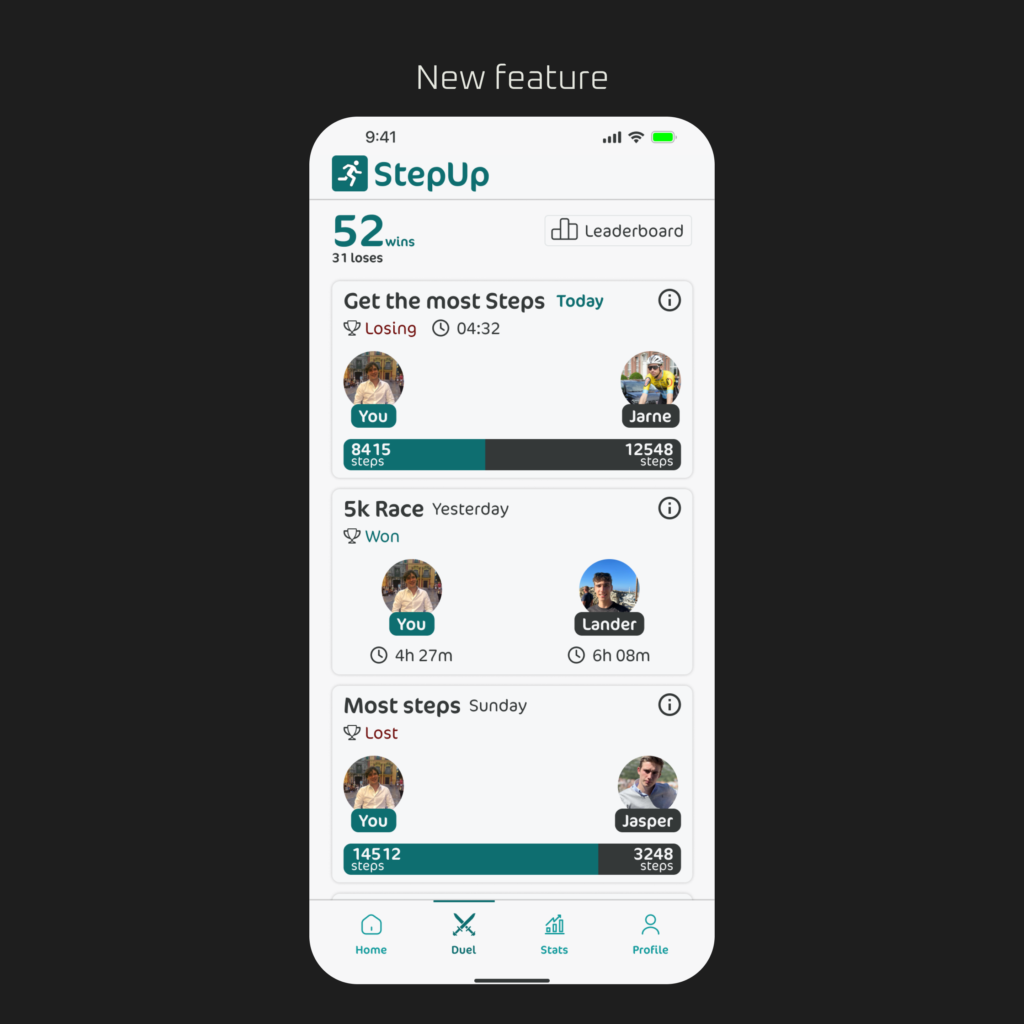 StepUp Duel feature by Jorre